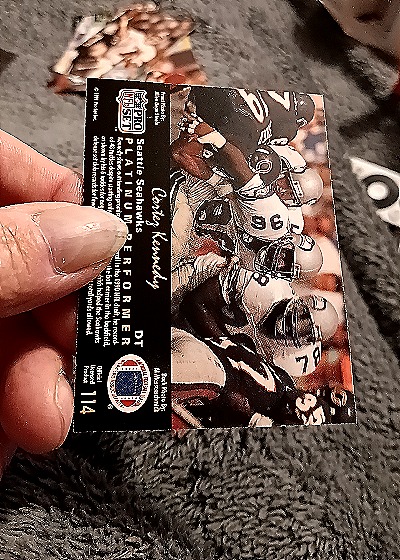 1991 Pro Set Platinum #114 Cortez Kennedy — back
