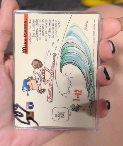 1994 Stadium Club Dugout Dirt #1 Mike Piazza — front