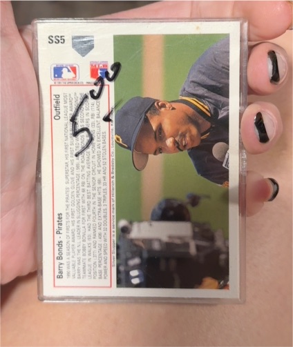 1995 Upper Deck Collector's Choice #SS5 Barry Bonds — front