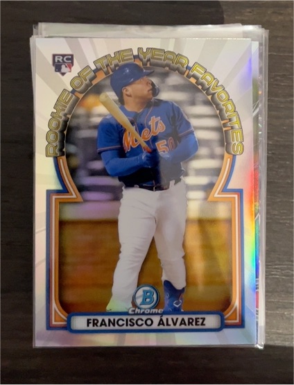 2023 Bowman Chrome Rookie Of The Year Favorites #ROYF-2 Francisco Alvarez — front