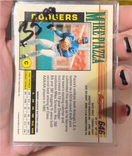 1993 Bowman #646 Mike Piazza — front