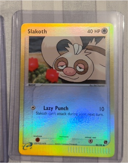2003 EX Sandstorm #80 Slakoth — front