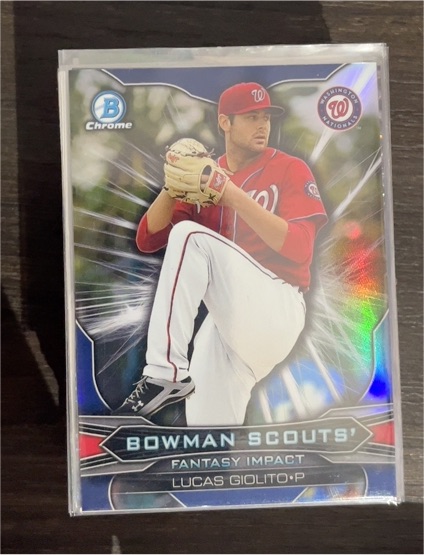 2015 Bowman Chrome #BSI-LG Lucas Giolito — front
