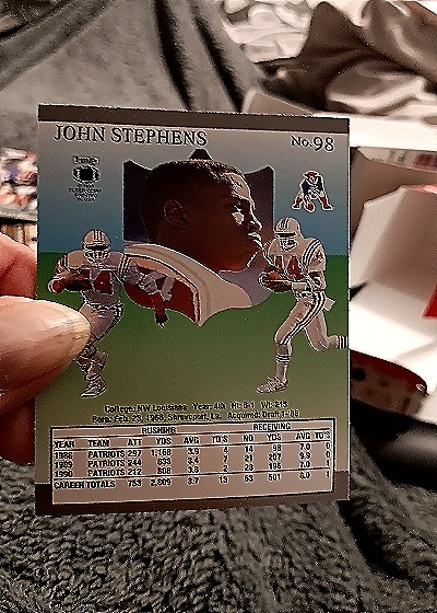 1991 Fleer Ultra #98 John Stephens — back