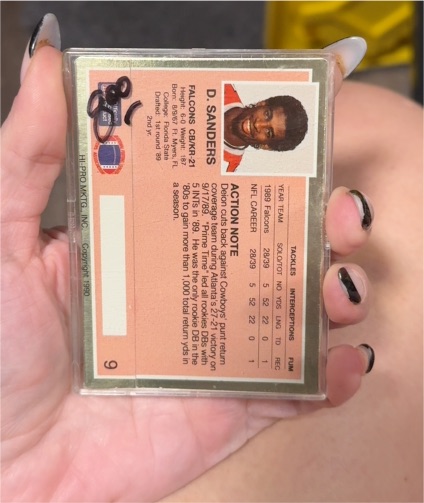 1990 Hi-Pro Marketing #9 D. Sanders — front