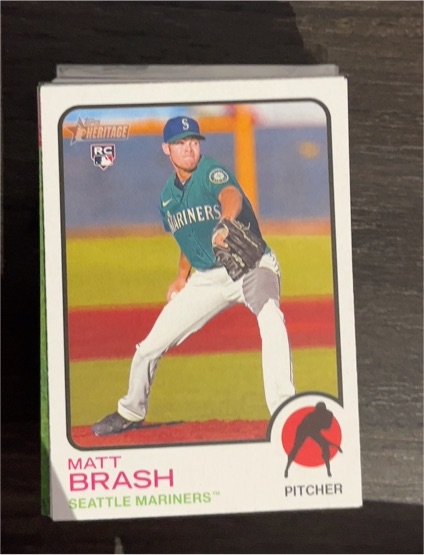 2022 Topps Heritage #547 Matt Brash — front