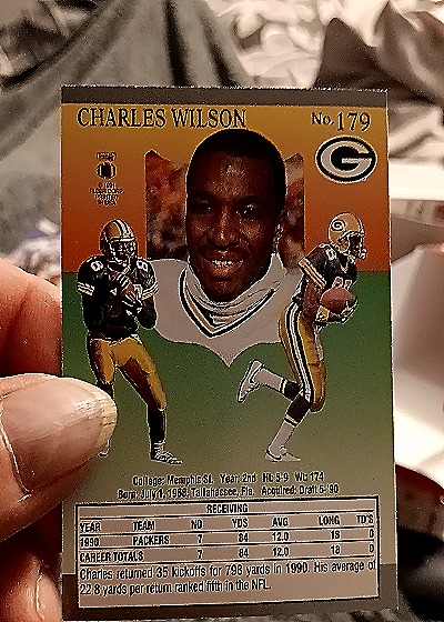 1991 Ultra #179 Charles Wilson — back