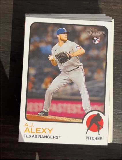 2022 Topps Heritage High Number #525 A.J. Alexy — front