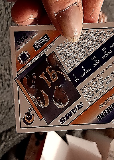 1991 Pacific #253 Kevin Greene — back