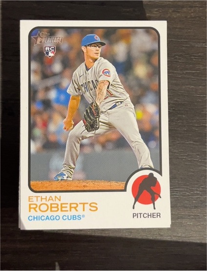 2022 Topps Heritage High Number #682 Ethan Roberts — front