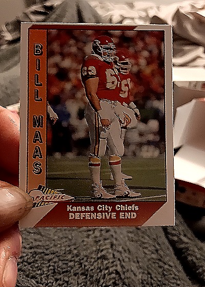 1991 Pacific Football #211 Bill Maas — front