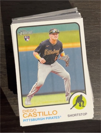 2022 Topps Heritage High Number #541 Diego Castillo — front