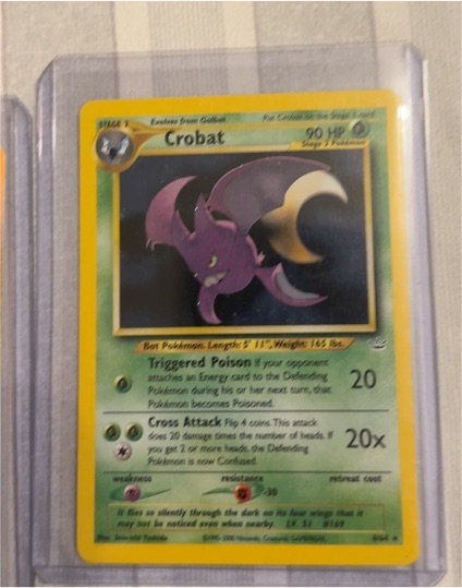 2001 Pokémon Neo Revelation #4 Crobat — front