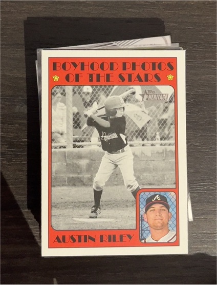 2021 Topps Heritage #150 Austin Riley — front