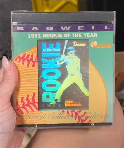 1991 MJB Holographics Rookie of the Year Jeff Bagwell — front