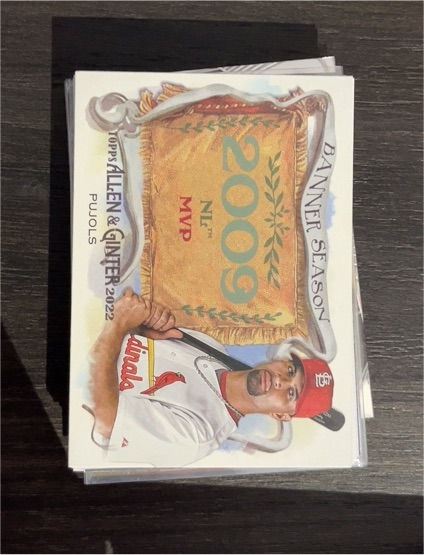 2022 Topps Allen & Ginter Banner Season #BS10 Albert Pujols — front