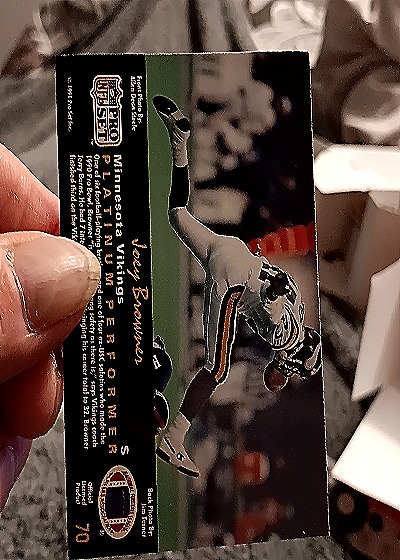 1991 Pro Set Platinum #70 Joey Browner — back