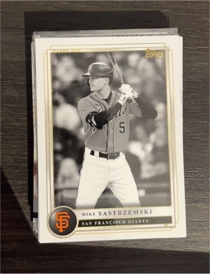 2022 Topps X #20 Mike Yastrzemski — front