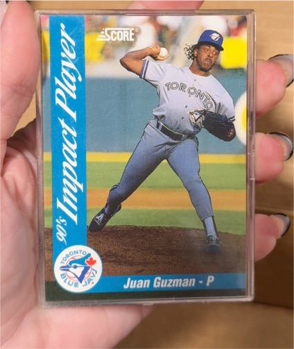1992 Score 90's Impact Player #3 Juan Guzman — front