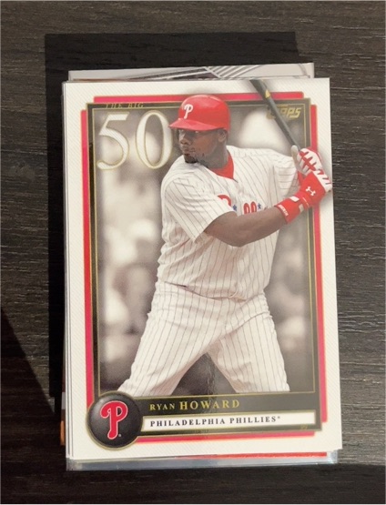 2022 Topps X Curated The Big 50 #1 Ryan Howard — front