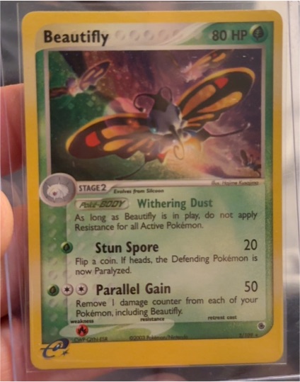 2003 Pokemon EX Ruby & Sapphire #2 Beautifly — front