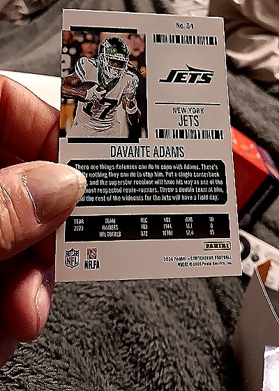 2024 Panini Contenders #54 Davante Adams — back