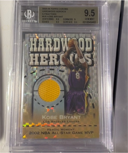 2005-06 Topps Chrome Hardwood Heroics #HH-KB Kobe Bryant — front