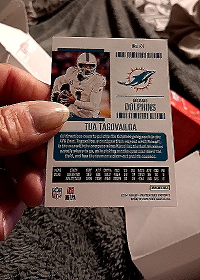 2024 Panini Contenders Season Ticket #61 Tua Tagovailoa — back