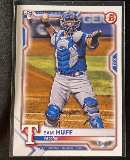 2021 Bowman #23 Sam Huff — front