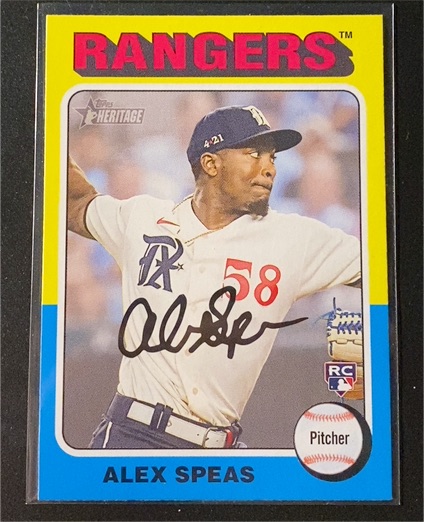 2024 Topps Heritage #274 Alex Speas — front