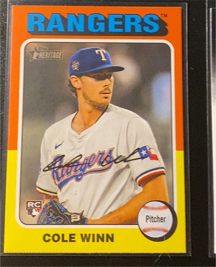 2024 Topps Heritage High Number #652 Cole Winn — front