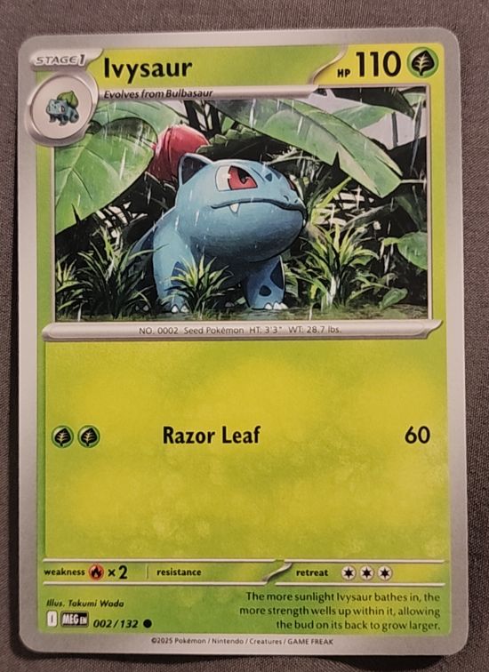 2025 Pokémon ME01: Mega Evolution #002 Ivysaur — front