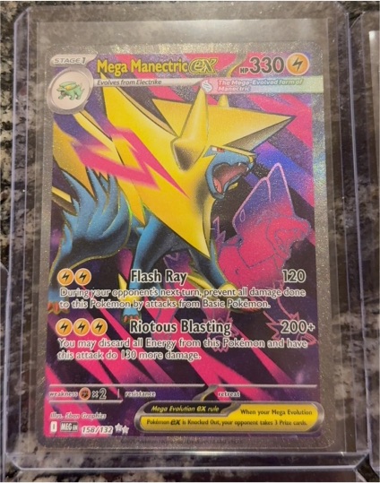 2016 Pokemon Mega Manectric EX #158/132 — front