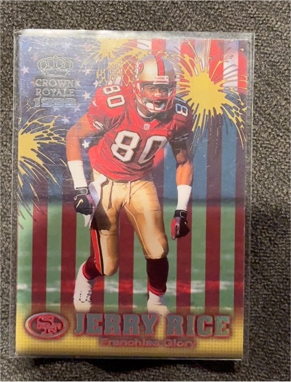 1999 Pacific Crown Royale #21 Jerry Rice Franchise Glory — front