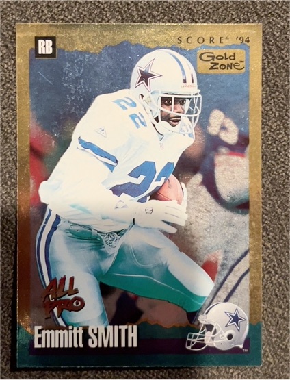 1994 Score Gold Zone #40 Emmitt Smith Dallas Cowboys — front