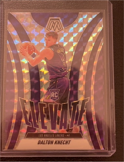 2024-25 Panini Mosaic #18 Dalton Knecht Elevate Silver Mosaic Prizm RC — front