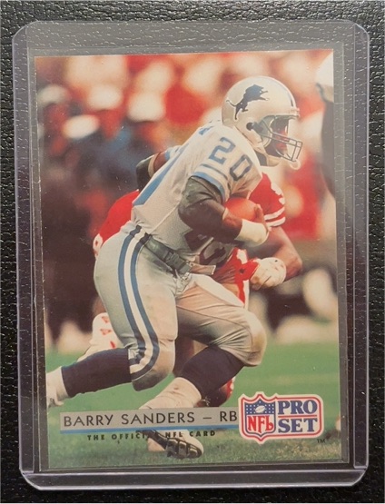 1992 Pro Set #169 Barry Sanders — front