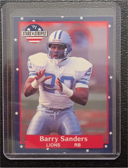 1991 Fleer Stars 'n Stripes #73 Barry Sanders — front