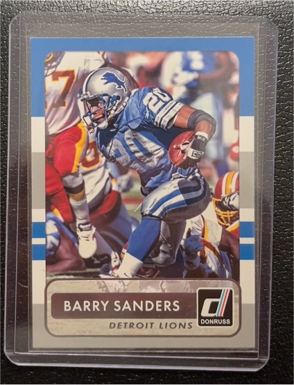 2015 Donruss #165 Barry Sanders Detroit Lions — front
