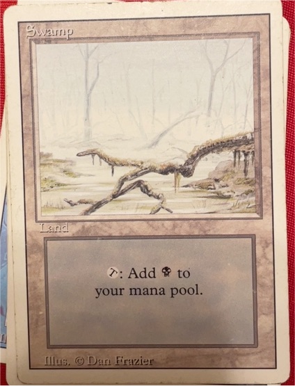 1994 Magic: The Gathering Revised Edition #299 Swamp — front