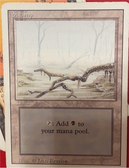 1994 Magic: The Gathering #299 Swamp — front
