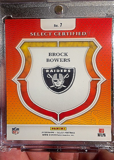 2024 Panini Select #7 Brock Bowers — front