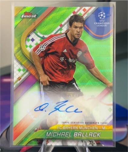 2024/25 Topps Finest UEFA #BA-MB Michael Ballack — front