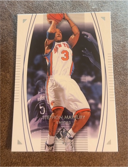 2003-04 SP Authentic #58 Stephon Marbury — front