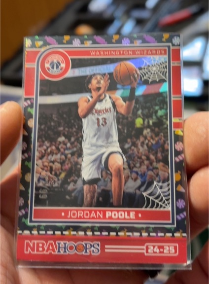 2024-25 Panini Haunted Hoops #218 Jordan Poole — front