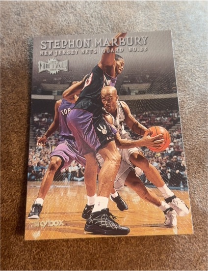 1999-00 Skybox Metal #2 Stephon Marbury — front