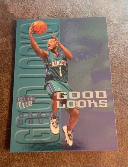 1999-00 Fleer Ultra Good Looks #15 Baron Davis — front