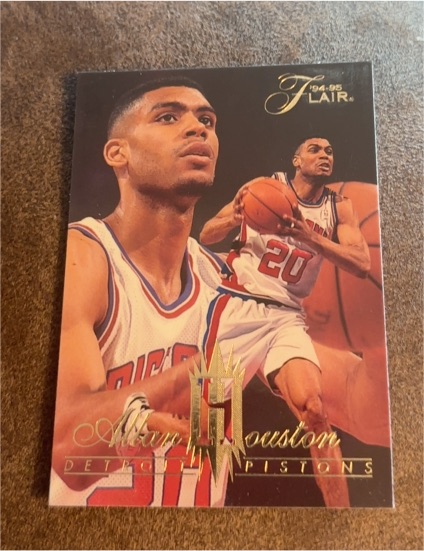1994-95 Flair #46 Allan Houston — front