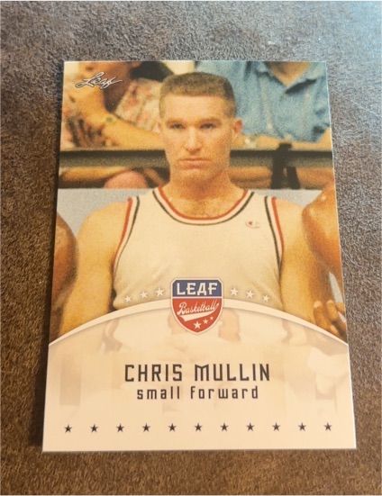 2012 Leaf #CM1 Chris Mullin — front