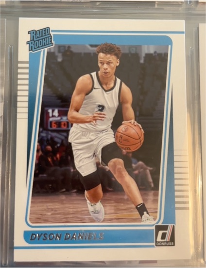 2022 Panini Chronicles Draft Picks Donruss Rated Rookie #7 Dyson Daniels — front